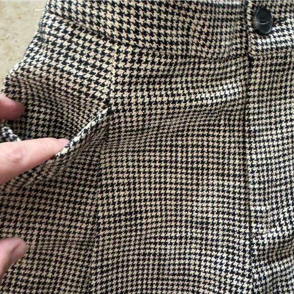 Ruby Tuesday women’s black white tweed houndstooth high waisted shorts size 2 - Picture 3 of 5